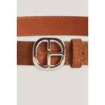 Ceinture cuir suède caramel