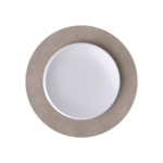 Lifestyle Accessoires - set de table rond, nomad gris