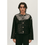 Cardigan sequins noir