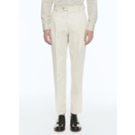 Pantalon en gabardine de coton beige