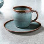 Lave glacé - Tasse à café, bleue, en grès