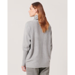 Pull Pruna GRIS CHINE en Nylon