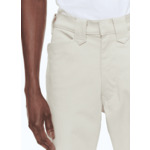 Pantalon en satin de coton beige