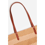 Panier en Cuir et Coton Porté épaule