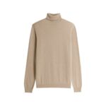 Pull homme col roulé uni Nachrol en cachemire