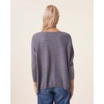 Pull Minie Cb Pull Cachemire Col V Oversize, 2 fils