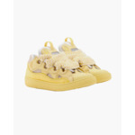 Leather Curb Sneaker - Yellow