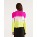 Pull Col Rond Dip Dye Tricolore Allege