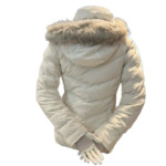 Rose Lodge  FS Down Jacket Femme Blanc