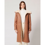 Manteau Mirene Camel en Cuir