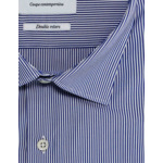 Chemise Contemporaine rayée bleue