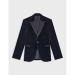 Veste de smoking Gislain en velours marine