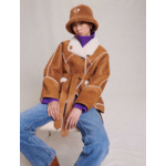 Manteau court shearling