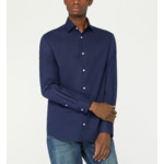 Chemise Hullin droite coton et lin - Galeries Lafayette