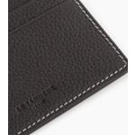 Porte cartes zippé Charles en cuir grainé