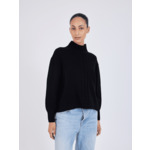 Pull col montant en laine Franek NOIR