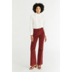 Pantalon flare Dompay en velours côtelé