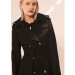 Manteau Maude-Noir en Laine