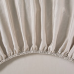 Yves Delorme - Drap housse en satin de coton gris, Palazzo