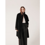 Manteau Mozart-Manteau mi-long noir