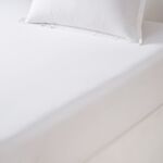 TDM - Drap housse en percale de coton beige, Percale Unie 80 Fils