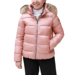 Veste pour fille avec capuche amovible