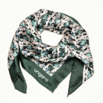 Foulard soie Umberta Dark Green -  90 cm x 90 cm