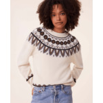 Pull Maria Pull Cachemire Manches Mitaines, 6 fils