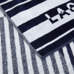 Lacoste - Serviette de plage en coton 450 g/m², L Stripe