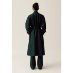 Manteau long esprit trench vert