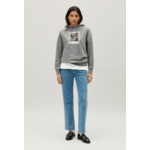 Sweatshirt capuche Jean Toto gris chiné