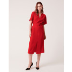 Robe Rafaelle Rouge en Polyester