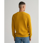 Cotton PiquÃ© Crew Neck Sweater