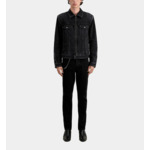 Blouson Moto Denim Noir Homme