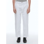 Pantalon cargo en twill de coton blanc