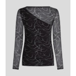 AOP MESH TOP WITH LS