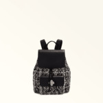 DANAE MINI BACKPACK - TESSUTO CHECK BOUCLE PADDED+VITELLO SIDNEY