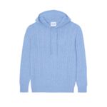 Pull Neill Sweat capuche cachemire torsadé