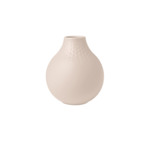 Manufacture Collier vase, 11 x 12 cm, Perle, beige