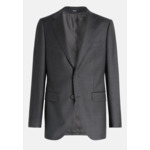 grey twill wool blazer