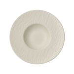 Manufacture - Assiette à pâtes, ronde, blanche, en porcelaine haut de gamme, 28  x 28  x 5 cm