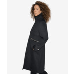 OFFICIER MANTEAU WITH PU TRIM FEMME