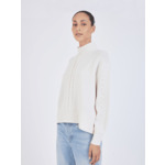 Pull col montant en laine Franek ECRU