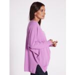 Pull poncho cachemire col V Faustine FAUSTINE_ROSEBLOOM