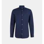 Chemise Hullin droite coton et lin - Galeries Lafayette