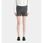 Short Noir En Tweed Femme