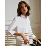 Chemise Marion en popeline blanche