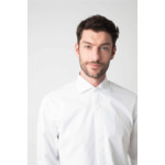 Chemise Contemporaine en popeline blanche