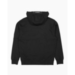 Hoodie -Diagonal Raised Fleece - Black