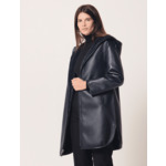 Manteau Milor-Manteau mi-long réversible marine